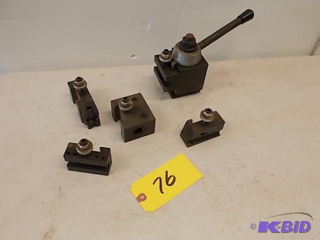 Shars BXA Tool Post with (4) Holders &amp Kn...