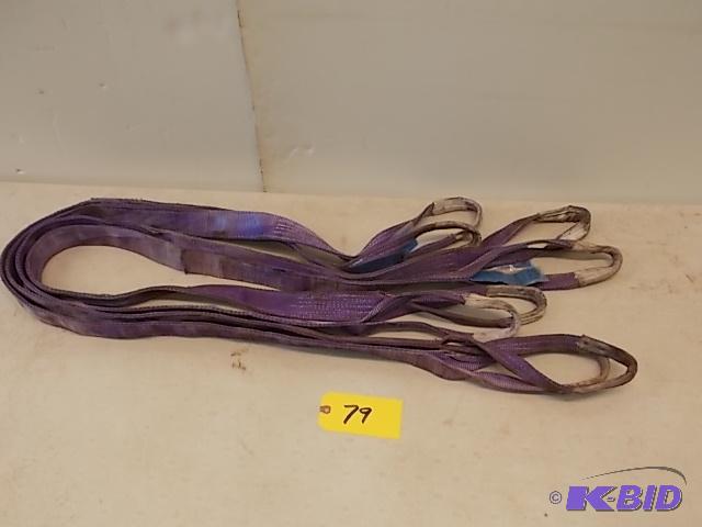 (4) 6 12&quot Lifting Straps, 1000 kg. Capa...