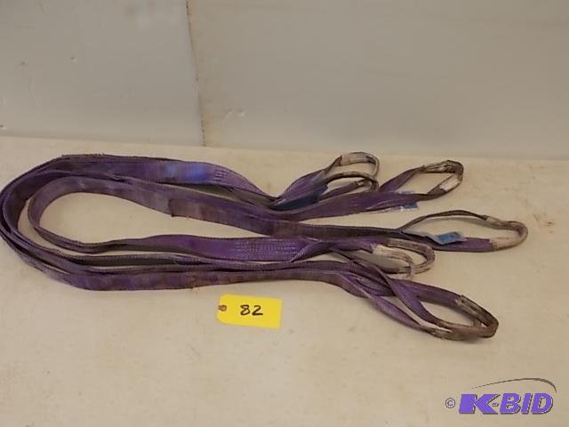 (4) 6 12&quot Lifting Straps, 1000 kg. Capa...