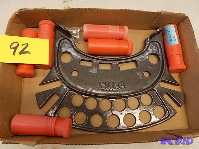R8 Collet Rack &amp (6) Asstd R8 Collets...