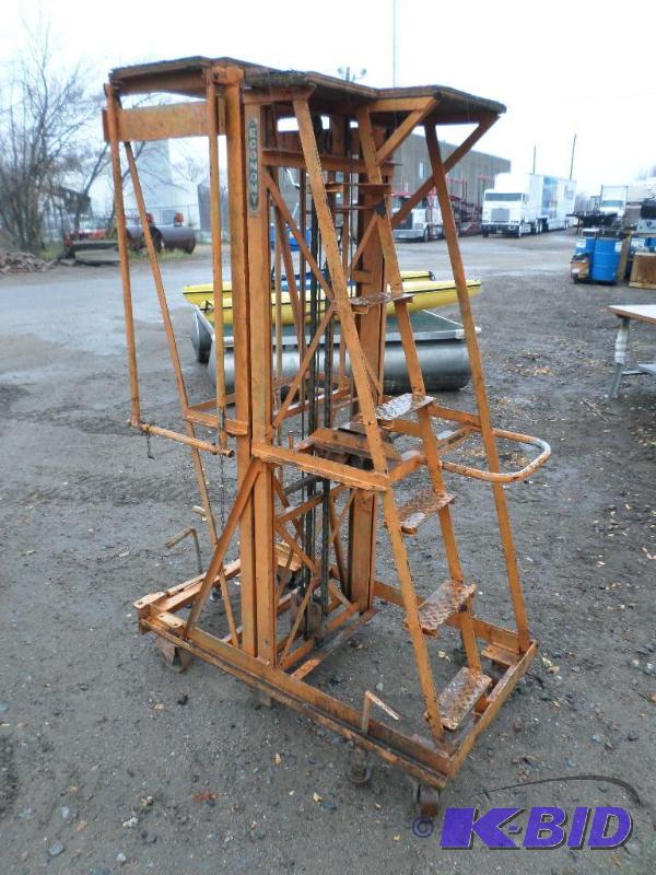 lot 12 image: Economy Rolling Industrial Steel Lift System ...