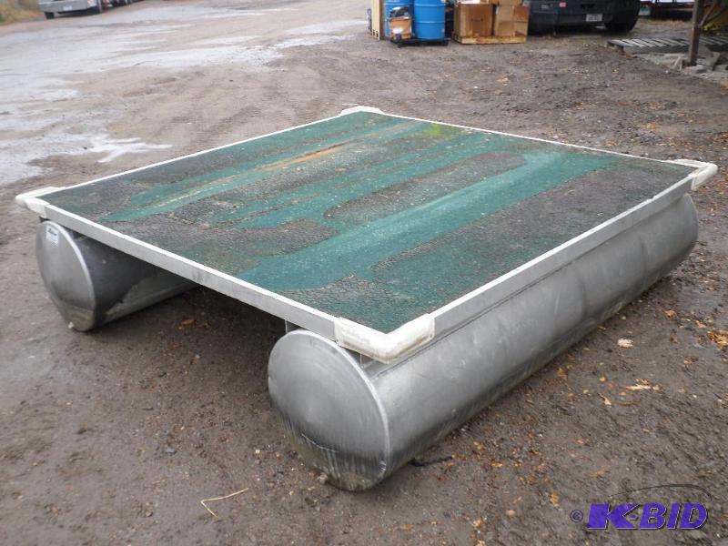 lot 16 image: 8x8 Madsen Aluminum Swim Deck With Carpeted...