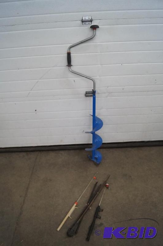 ice auger & rods