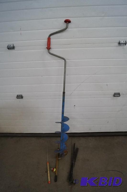 ice auger & rods
