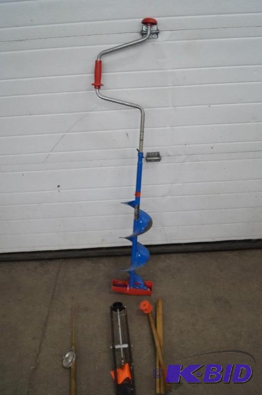 ice auger & rods