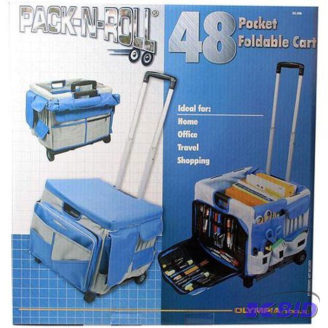lot 119 image: Pack-N-Roll 48 Pocket Foldable Cart