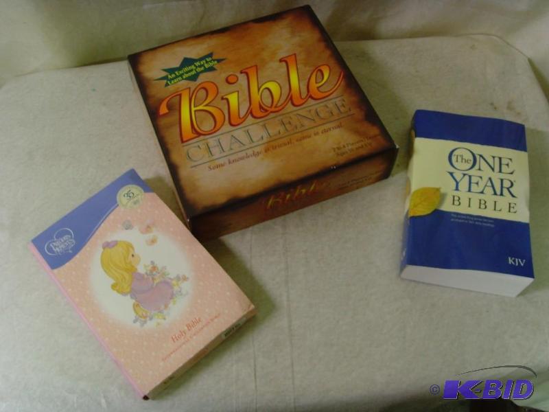lot 134 image: Christian Bible & Game Lot