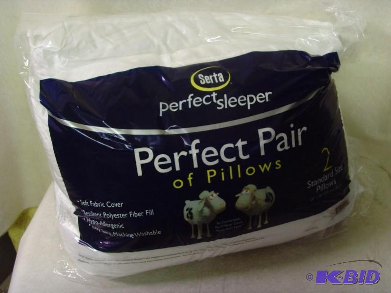 lot 96 image: Serta Perfect Sleeper Pillow Pair