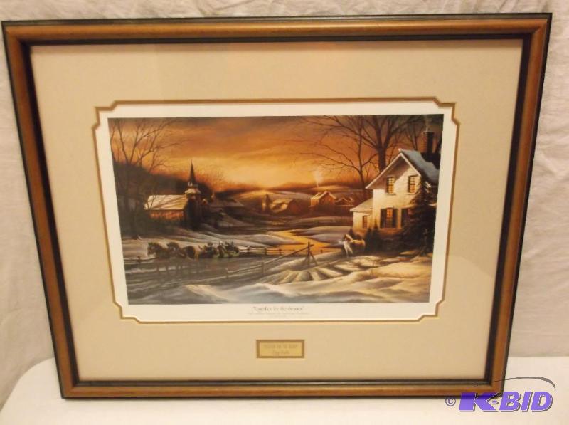 lot 1 image: Terry Redlin &quotTogether for the Season&qu...