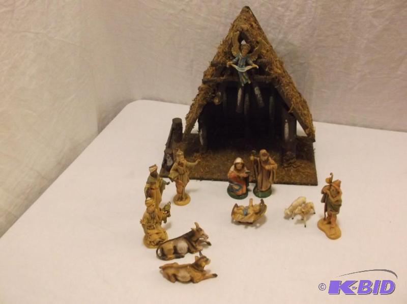 lot 100 image: Musical nativity set in good condition....