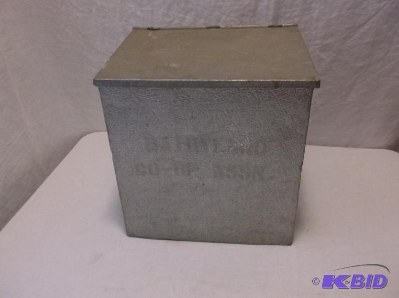 lot 66 image: Vintage milk cooler measuring 12 12" L ...