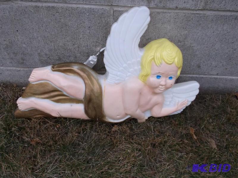 lot 84 image: Illuminated angel measuring 19" L x 13&q...