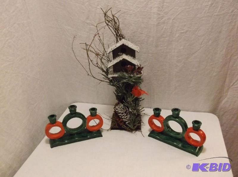 lot 97 image: Nice lot of Christmas decor decorative birdho...