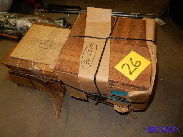 65 Square feet of Oak Parque Flooring....