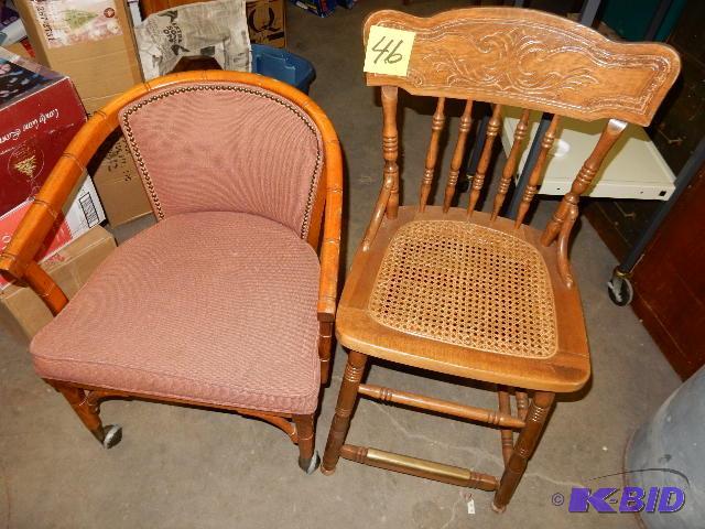 2 nice side chairs.. 2, Oak and has a higher ...