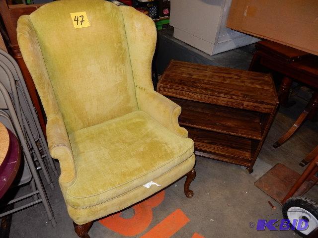 Here is an Upholstery project. High wing back...