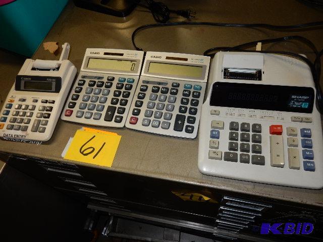 4 Calculators. 2, Casio, Solar.. Larger statu...