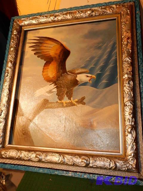 Eagle picture. 18in w x 30 in h.. Interesting...