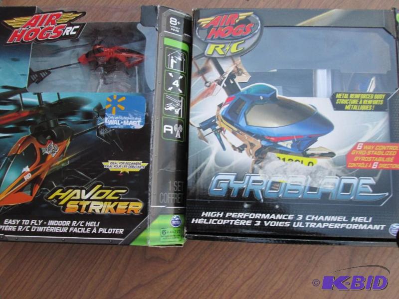 lot 108 image: 2 remote control helicopters, open box, appea...
