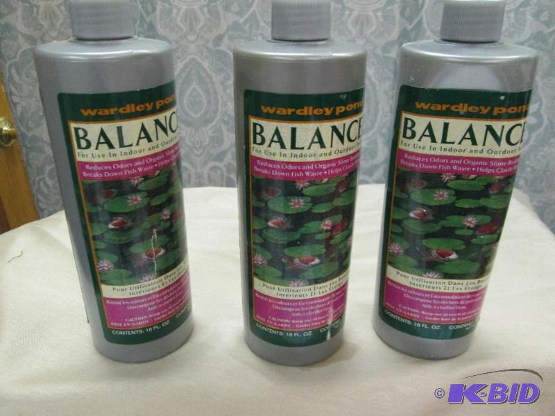 lot 203 image: Qty 3 Wardley pond Balance for use in indoor ...
