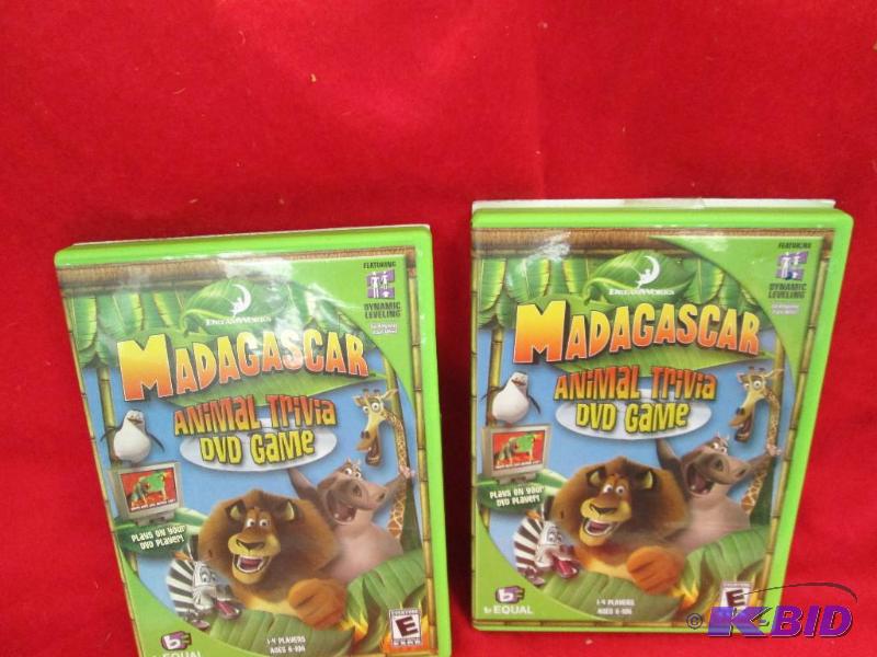 Madagascar Animal Trivia DVD Game NEW