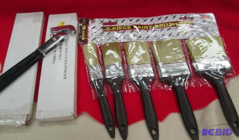 lot 247 image: Qty 3 Craft tool multiwrench and paint brushe...