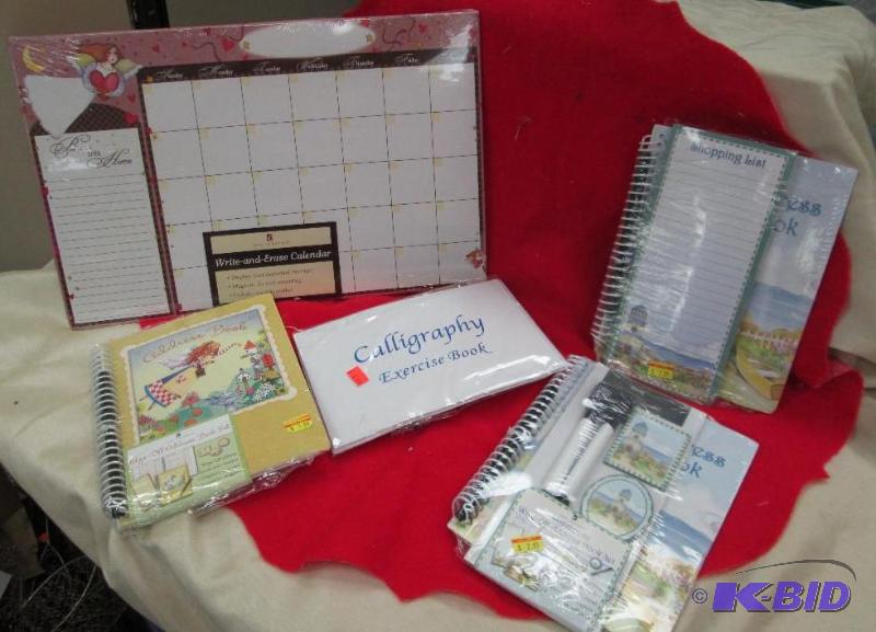 lot 266 image: Qty 5 Calender, address book...