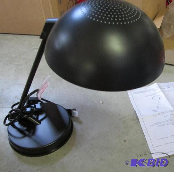 lot 356 image: black desk lamp...