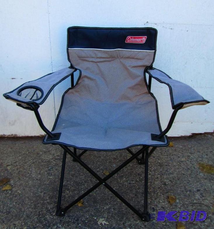 lot 4 image: Folding Coleman camp chair in good condition...