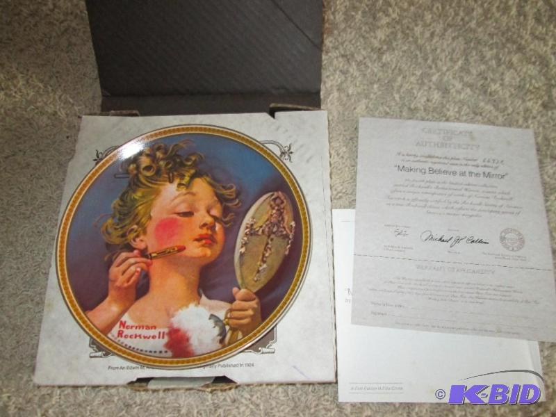 lot 50 image: Norman Rockwell collector plate, Making Belie...