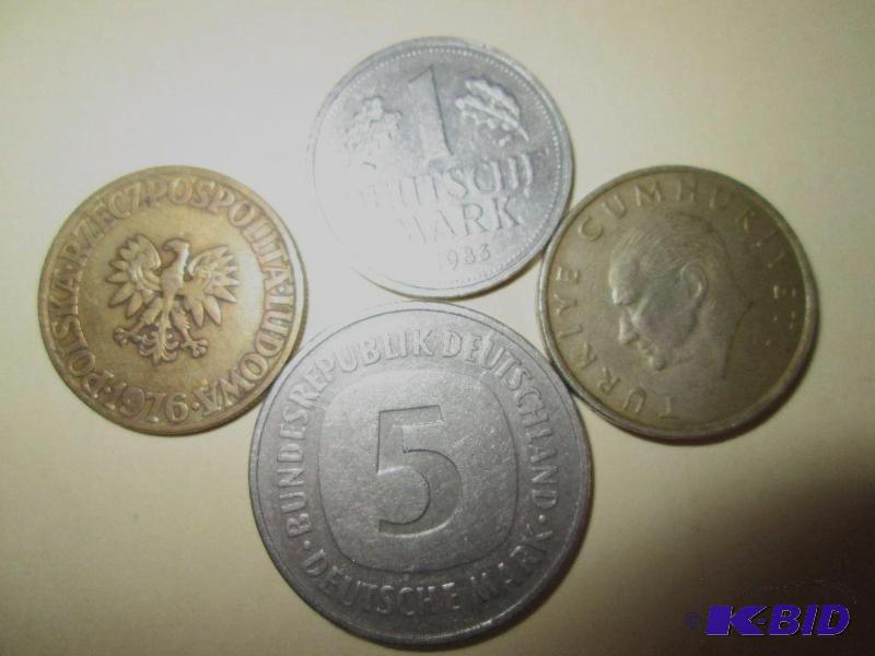 lot 73 image: German and Turkish coins...