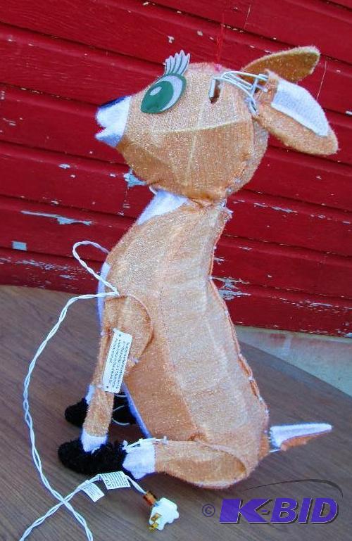 lot 8 image: &quotLighted reigndeer figure...