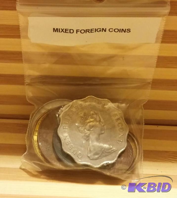 MIXED BAG OF FOREIGN COINS...