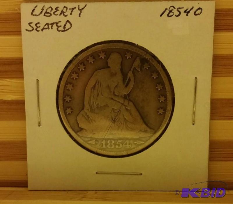 1854 O (NEW ORLEANS MINT) SEATED HALF DOLLAR ...