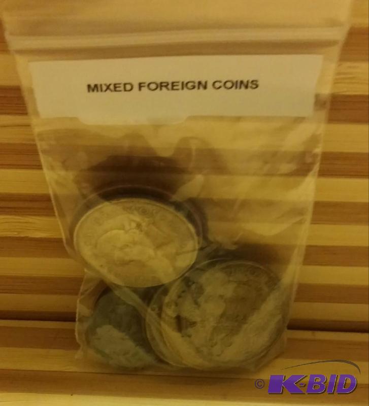 MIXED BAG OF FOREIGN COINS...