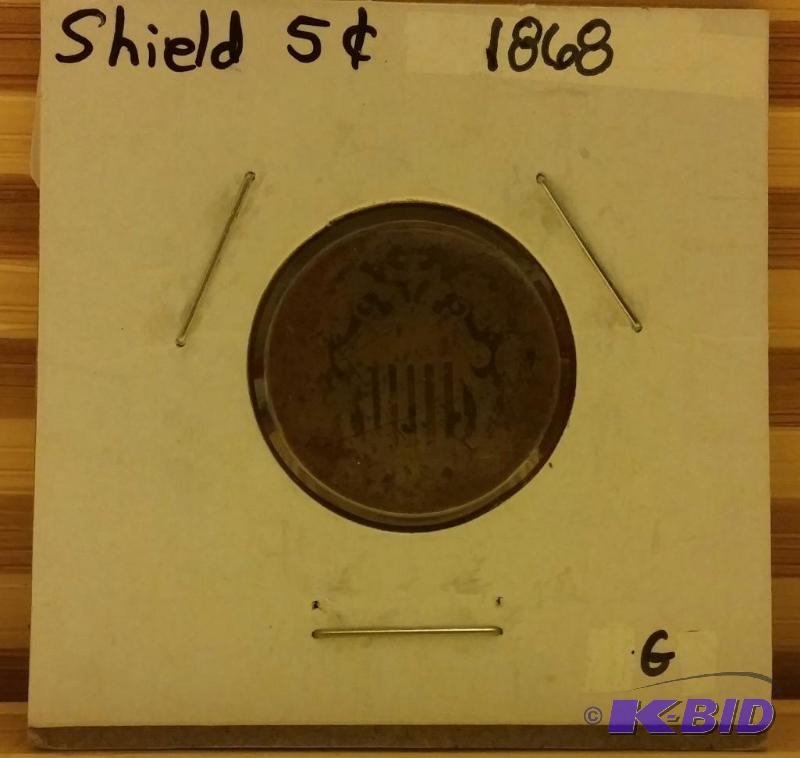 1868 SHIELD NICKEL...