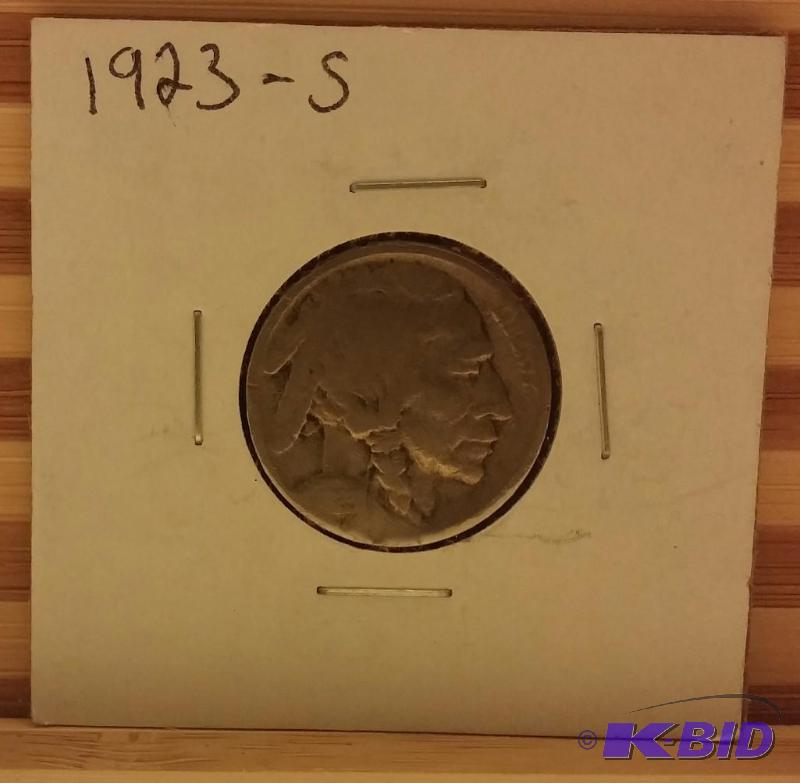 1923-S (SAN FRANCISCO MINT) INDIAN HEAD  BUF...