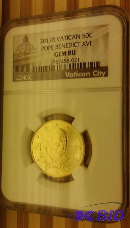 2012 POPE BENEDICT COIN SPECIAL NGC VATICAN C...
