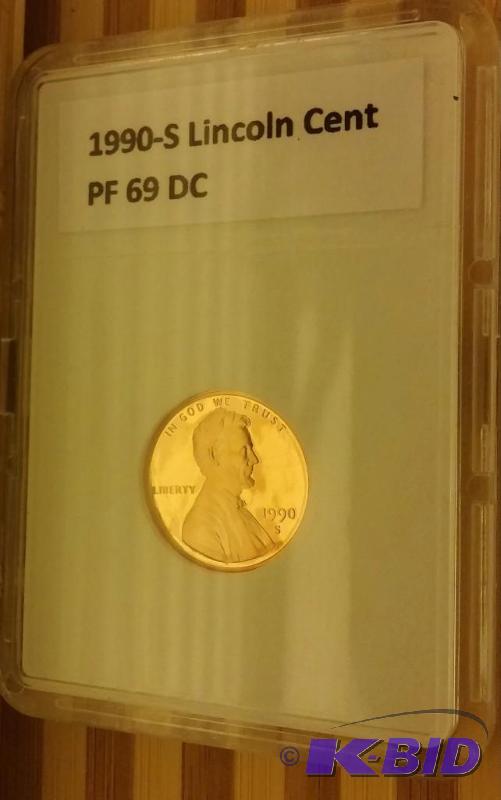 1990 S (SAN FRANCISCO MINT) LINCOLN CENT PROO...