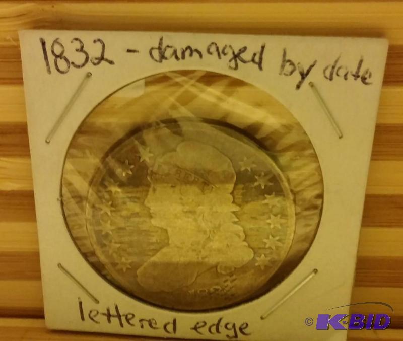 1832 BUST HALF DOLLAR, LETTERED EDGE &quotFI...