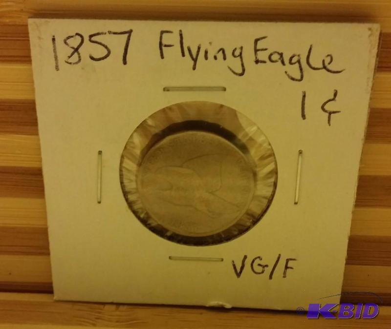 1857 FLYING EAGLE ONE CENT...
