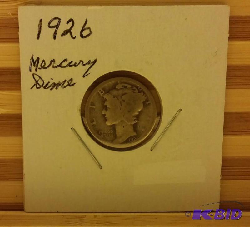 1926 MERCURY DIME 90% SILVER...