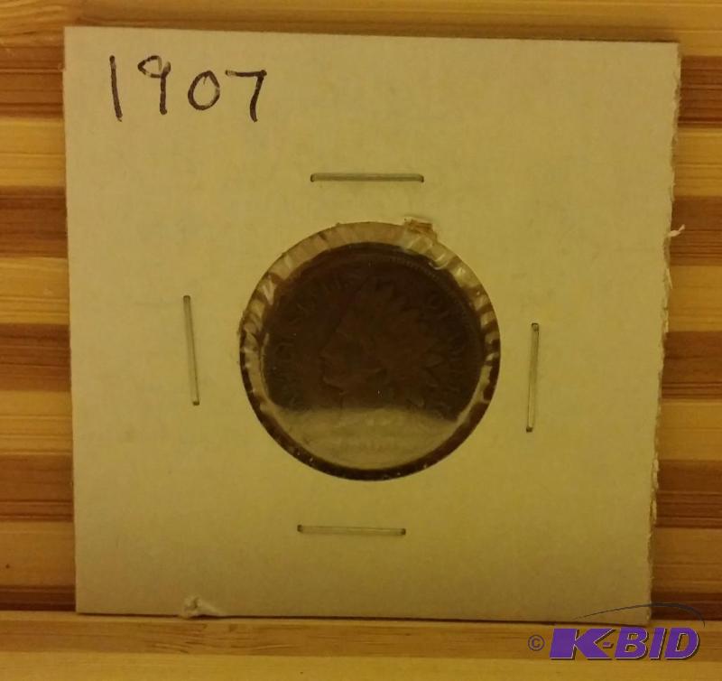 1907 INDIAN HEAD PENNY...