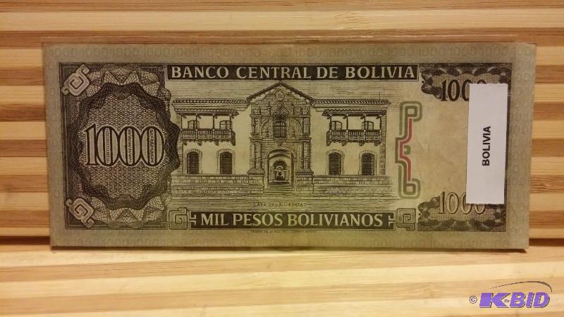 BOLIVIA FOREIGN NOTE UNCIRCULATED...