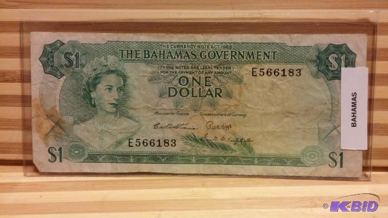 BAHAMAS ONE DOLLAR FOREIGN NOTE...