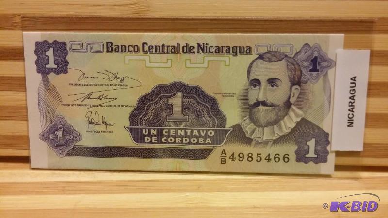 NICARAGUA FOREIGN NOTE UNCIRCULATED...