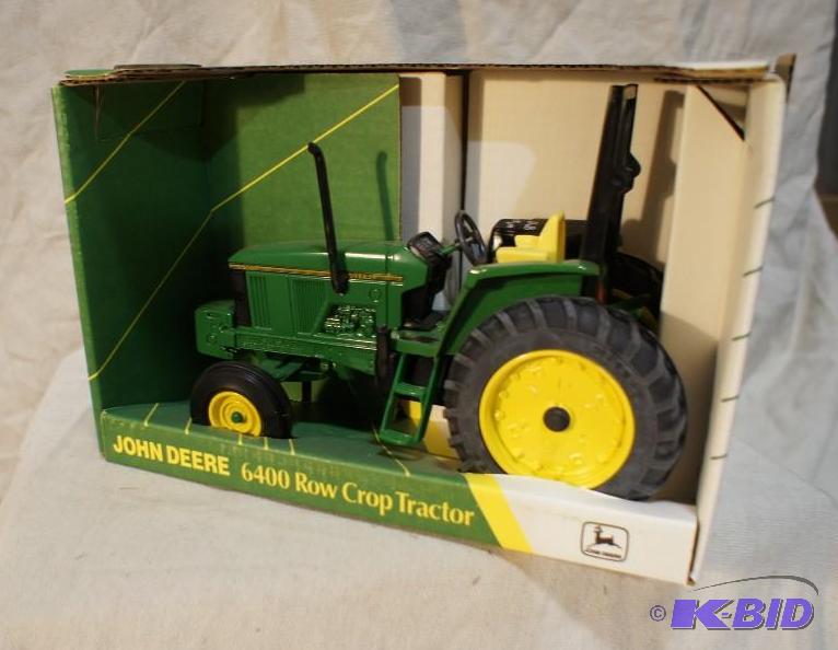 lot 64 image: New In Box John Deere 6400 Row Crop Tractor 1...