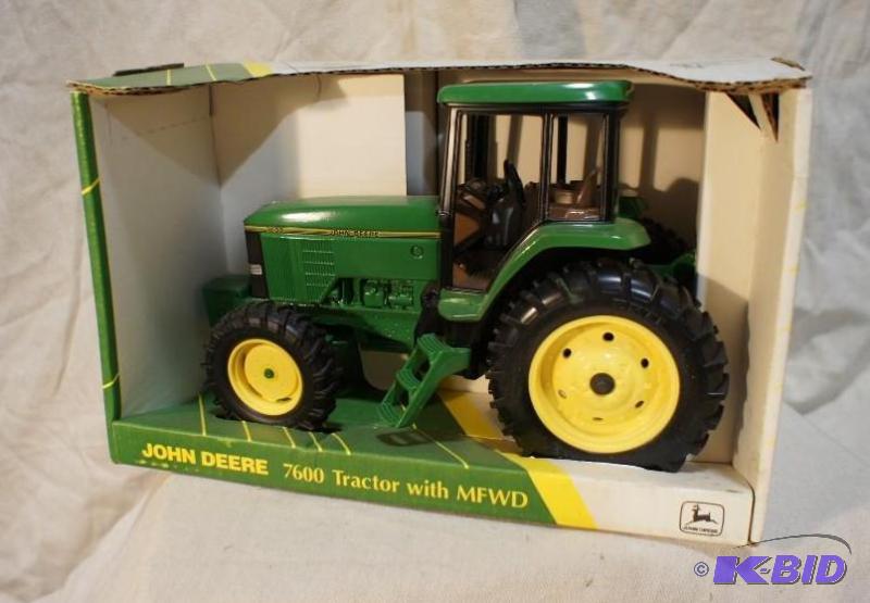lot 66 image: New In Box John Deere 7600 with MFWD Tractor ...