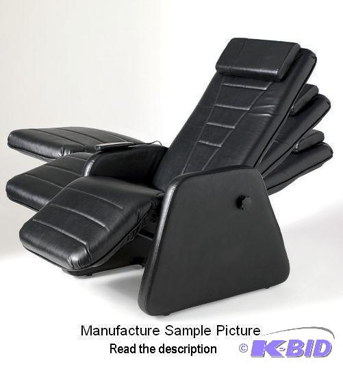 lot 135 image: Black Like Leather Zero Gravity Massage Chair...