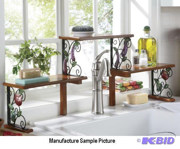 lot 141 image: Two Tier Veggie Over the Sink Shelf -&nbspSt...